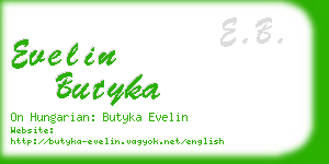 evelin butyka business card